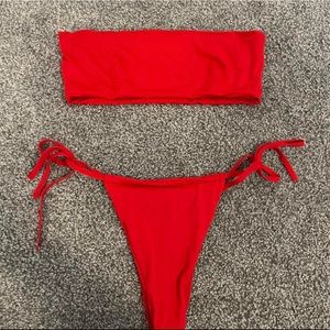 437 bikini set in red